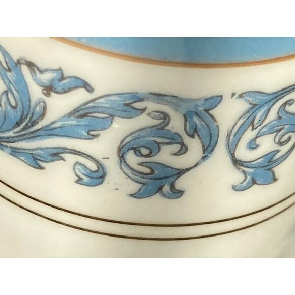 Vtg Charles Ahrenfeldt Limoges Frontenac Footed Demitasse Cups And Saucers 6 Set - Picture 11 of 17